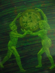 Timepiece (green) detail 2