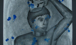 Man with Skull on Head 1992