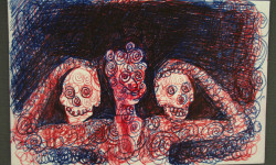 Man with Two Skulls 1992