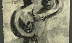 Naked Man with Two Skulls 1992