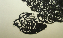 Skull, Jar and Bush detail 1